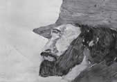 Portrait Peter Krawagna, gemalt von Suse Krawagna 1976
