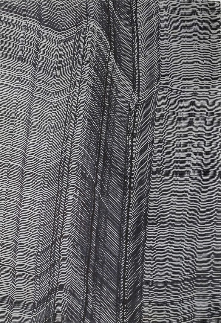 Andreas Werner | Geology VII | 2016 | Acryl auf Papier | 100 x 70 cm | Foto Johannes Puch